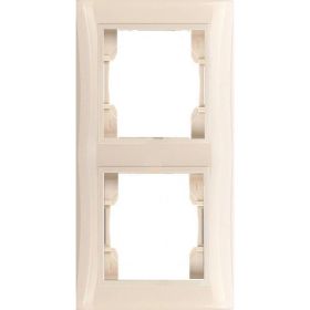 Двухместная вертикальная рамка Volsten V01-12-A22-M Magenta Crema, 9970 (артикул 15590986) – фото 1