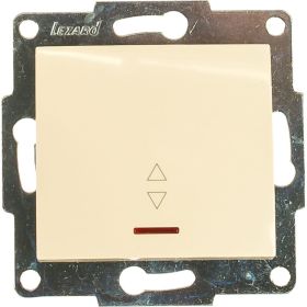 Проходной выключатель с подсветкой LEZARD KARINA крем 707-0388-114 (артикул 16027836) – фото 1