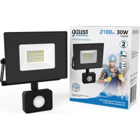 Светодиодный прожектор Gauss Elementary LED 30W 2100lm IP65 6500К 628511330 (артикул 15869361) – фото 1