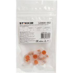 Соединительный зажим STEKKER LD800-002 Скотч-лок K2, 0,4-0,9мм 2,08мм, DIY упаковка 10шт, 39549 (артикул 18840510) – фото 1