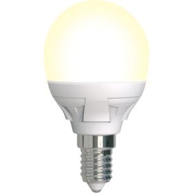 Лампа Uniel LED-G45, 7W/3000K/E14/FR/DIM, PLP01WH, светодиодная, диммируемая UL-00004302 (артикул 16274754) – фото 1
