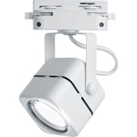 Трековый однофазный светильник на шинопровод FERON GU10, AL190, 50W, 230V, белый 41589 (артикул 18840228) – фото 1