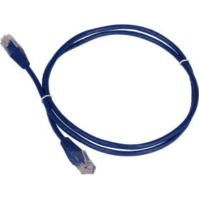 Патч-корд TWT RJ45-RJ45, 4 пары, UTP, категория 5е, 2 м, синий, 45-45-2.0-BL (артикул 16102142) – фото 1