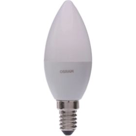 Светодиодная лампа OSRAM LED STAR, B, свеча, 6.5Вт, E14, 550Лм, 6500 К, холодный белый свет 4058075467620 (артикул 18634543) – фото 1
