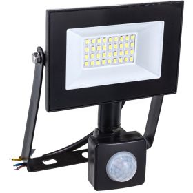 Светодиодный прожектор Uniel ULF-F62-30W/6500K SENSOR IP54 200-240В BLACK UL-00007125 (артикул 16297108) – фото 1