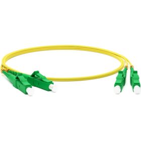 Волоконно-оптический шнур Hyperline FC-D2-9-LC/AR-LC/AR-H-3M-LSZH-YL патч-корд SM 9/125 28288 (артикул 16522786) – фото 1