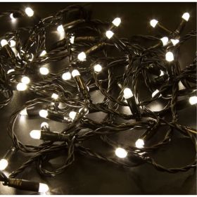 Светодиодная гирлянда NEON-NIGHT Нить 10м 100 LED, тёплый-белый, без комплекта подключения 305-146 (артикул 15988386) – фото 1
