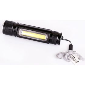 Аккумуляторный фонарь Ultraflash LED51524 4В черный 2LED, 3 Вт, фокус, 4 режима USB 14661 (артикул 20226400) – фото 1
