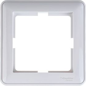Одноместная рамка, белая WESSEN 59 Schneider ELectric KD-1-18 (артикул 15170927) – фото 1