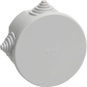 Распределительная коробка IEK, ОП 75x40 мм, IP44, KM41237, 4 кабельных ввода, ИЭК, UKO11-075-040-000-K41-44 (артикул 15166737) – фото 1