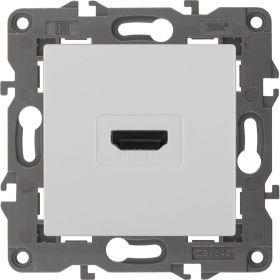 Розетка HDMI ЭРА 14-3114-01 IP20, Elegance, белый Б0034332 (артикул 15904016) – фото 1