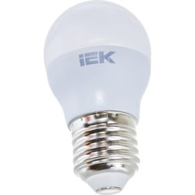 Лампа IEK LED, G45, шар, 5вт, 230В, 3000К, E27 LLE-G45-5-230-30-E27 (артикул 16459896) – фото 1