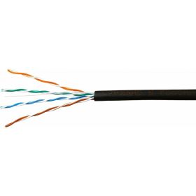 Кабель SkyNet Light UTP outdoor 4x2x0,46, медный, FLUKE TEST, кат.5e, однож., 305 м, box, черный CSL-UTP-4-CU-OUT (артикул 15932899) – фото 1