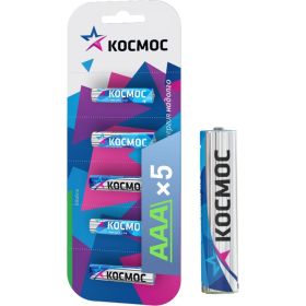 Батарейка LR LR03 BP-5 (5 шт; блистер) КОСМОС KOCLR035BL (артикул 15429302) – фото 1