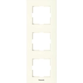 Рамка Panasonic Karre Plus 54814 3м вертикальная крем WKTF0813-2BG-RES (артикул 16154428) – фото 1