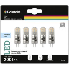 Светодиодная лампа Polaroid 12V G 2W 4000K G4 200lm упаковка 5шт PL-G412V24/5 (артикул 16223007) – фото 1