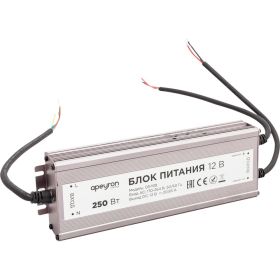 Блок питания Apeyron 12В, 250Вт, IP67, 170-264В, 20.83А, алюминий, серебро, 235-75-35мм. 03-108 (артикул 20394412) – фото 1