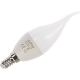 Светодиодная лампа Smartbuy LED свеча на ветру, матовая C37-05W/3000/E14 SBL-C37Tip-05-30K-E14 (артикул 16052206) – фото 1