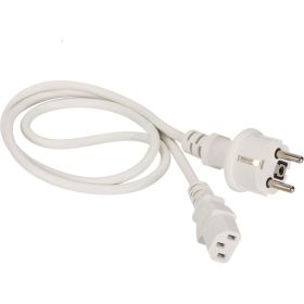 Шнур питания LANMASTER C13-Schuko, 3х0.75, 220В, 10А, белый, 7 метров LAN-PPC-10A-7.0 LAN-PP13/SH-7.0-WH (артикул 16466313) – фото 1