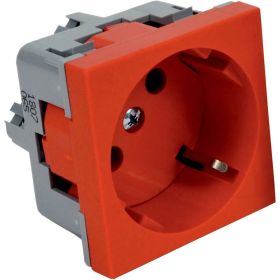 Розетка KOPOS QUADRO красная 16 A, 250 V AC QS 45X45_BB (артикул 16311511) – фото 1
