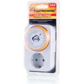 Электронная розетка-таймер Elektrostandard TMH-M-1 16A x1 IP20 Белый a026134 (артикул 15777072) – фото 1