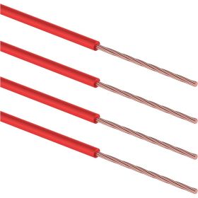 Набор автопроводов REXANT ПГВА Ассорти 0,50x5 м/0,75x5 м/1x3 м/1,50x3 м/2,50x2 м, красный 01-6552 (артикул 21566590) – фото 1