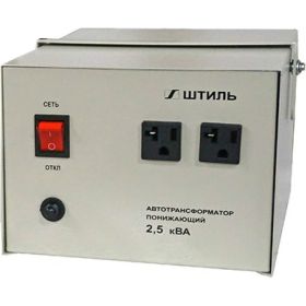 Автотрансформатор 2.5 кВА, в сером корпусе Штиль АТ 220/120-2,5-50 с/к (артикул 15623925) – фото 1