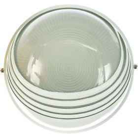 Влагозащищенный светильник Navigator 94 819 NBL-R3-100-E27/WH НПБ 1107 белый круг с ресничками 100Вт IP54 94819 (артикул 15525176) – фото 1