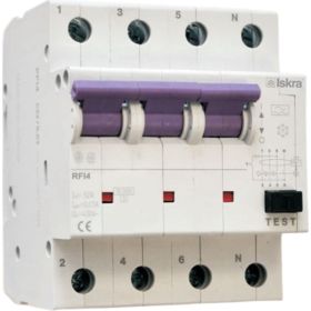 Дифференциальный автомат Iskra RFI4-C-25/0.03 3838733069400 (артикул 16708076) – фото 1