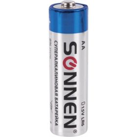Батарейки SONNEN Super Alkaline, АА LR06, 15А, алкалиновые, 10 штук, в коробке 454231 (артикул 16275244) – фото 1