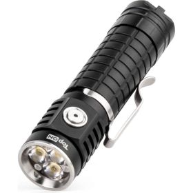 Ручной аккумуляторный фонарь TopOn CREE XPG LED 10 Вт 1000 лм 3.7 B 2.6 Ач 9.62 Втч регулировка яркости, стробоскоп, магнит, съемная клипса TOP-MX1TH (артикул 26337389) – фото 1