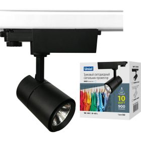 Трековый светодиодный светильник Uniel трехфазный 10W, 4000K, H BLACK ULB-T52 UL-00007492 (артикул 19563798) – фото 1