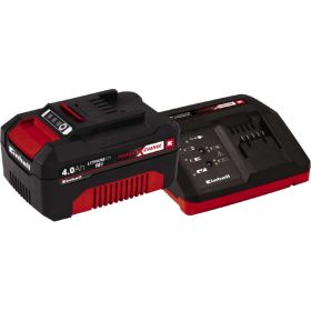 Комплект стартовый POWER X-CHANGE ЗУ + аккумулятор (18 В; 4 А*ч Li-Ion) EINHELL 4512042 (артикул 15763405) – фото 1