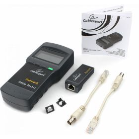 Цифровой тестер Cablexpert LAN для RG-45, RG-58, RJ-12,11 NCT-3 (артикул 16016928) – фото 1