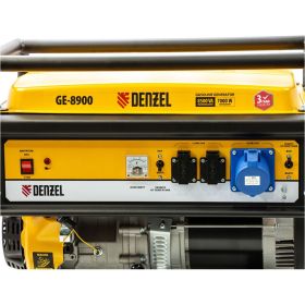 Бензиновый генератор 8,5 кВт, 220В/50Гц, 25 л DENZEL GE 8900 94639 (артикул 15874615) – фото 6
