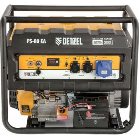 Бензиновый генератор DENZEL PS 80 EA, 8,0 кВт, 230В, 25л 946924 (артикул 15941356) – фото 4