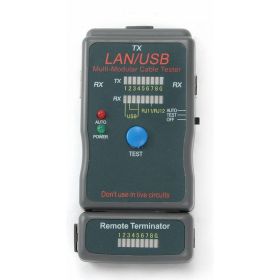 Тестер Cablexpert LAN 100/1000 Base-TX, для UTP, STP, RJ-11, USB-кабеля NCT-2 (артикул 16016932) – фото 3
