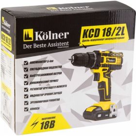 Аккумуляторная дрель-шуруповерт Kolner KCD 18/2L (артикул 15642815) – фото 2