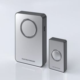Электрический звонок Elektrostandard DBQ27M WL 38M IP20 бытовой дверной Серебро Чёрный a055697 (артикул 19492362) – фото 1