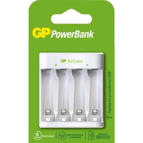 Зарядное устройство GP е411 для аа и ааа аккумуляторов E411-2CRB1 GP E411-2CRB1 (артикул 26074439) – фото 1