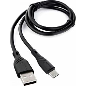 Кабель USB 2.0 Cablexpert, AM/Type-C, издание Classic 0.1, длина 1м, черный CCB-USB2-AMCMO1-1MB (артикул 16483358) – фото 1