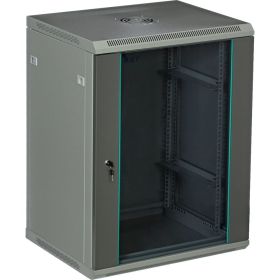 Серверный настенный шкаф W&T 15U 600х500 19 дюймов серый C156050GWTWOF (артикул 19636740) – фото 1