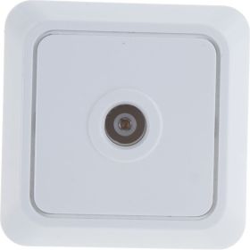 Розетка TV Intro 230101 одиночная, IP20, ОУ, Quadro, белый 360 Б0027658 (артикул 16069630) – фото 1