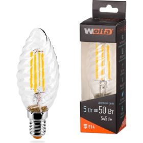 Лампа Wolta СВЕЧА LED FILAMENT, 4000К, 25SCTFT5E14 (артикул 15922672) – фото 1
