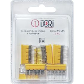 5-проводная соединительная клемма DORI СМК 2273-205 (6 шт.) 46325 (артикул 24424563) – фото 1