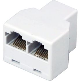 Сетевой переходник LAN REXANT гнездо RJ-45 (8Р8С) - 2 гнезда RJ-45 (8Р8С) 06-0112-B (артикул 22875789) – фото 1