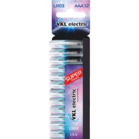 Батарейка VKL electric LR 03 / ААА Alkaline BLх12 1,5В 12 1011497 (артикул 20240674) – фото 1