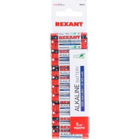 Алкалиновая батарейка REXANT AAA, LR03 24 шт 30-1013 (артикул 20899305) – фото 1