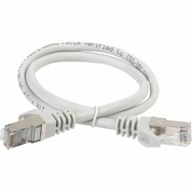Коммутационный шнур патч-корд IEK ITK кат.5Е FTP, 1м, серый PC01-C5EF-1M (артикул 19639728) – фото 1