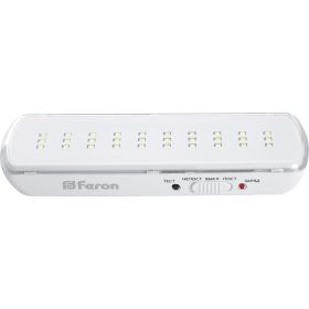 Аварийный светильник FERON 30 LED AC/DC, белый, EM110 41532 (артикул 19653990) – фото 1